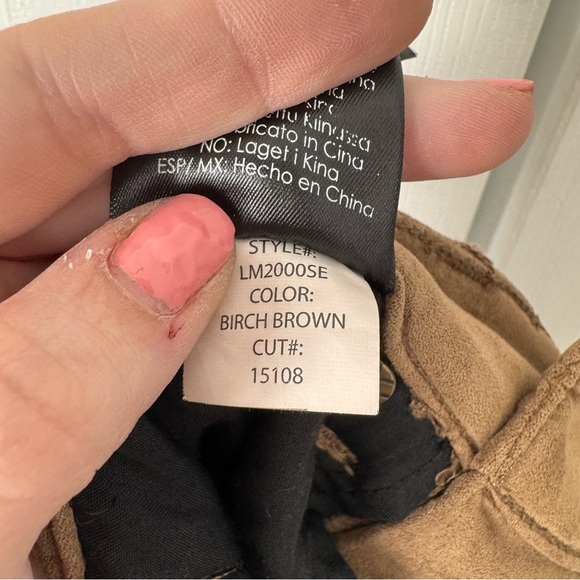 Liverpool Brown Women's Suede Pants - Picture 8 of 9